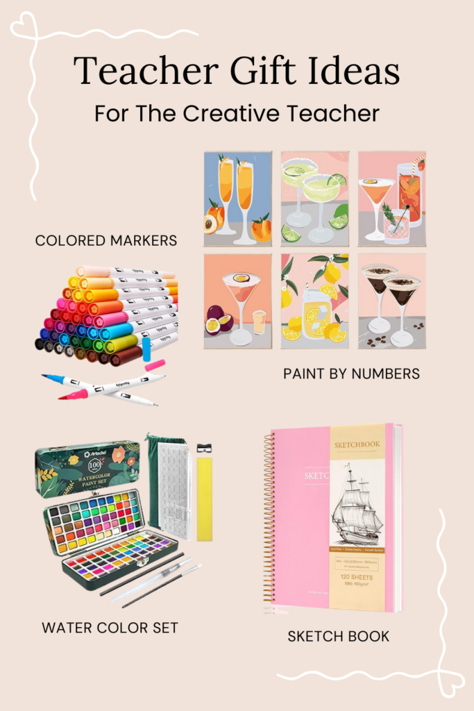 teacher gift ideas, teacher presents, teacher gift guide for the creative teacher