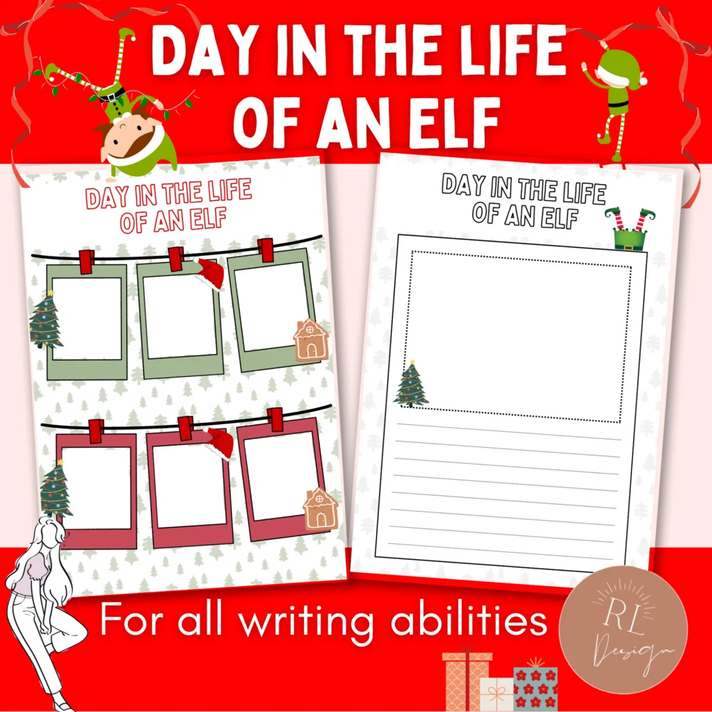 Day in the life of an Elf Christmas classroom activities