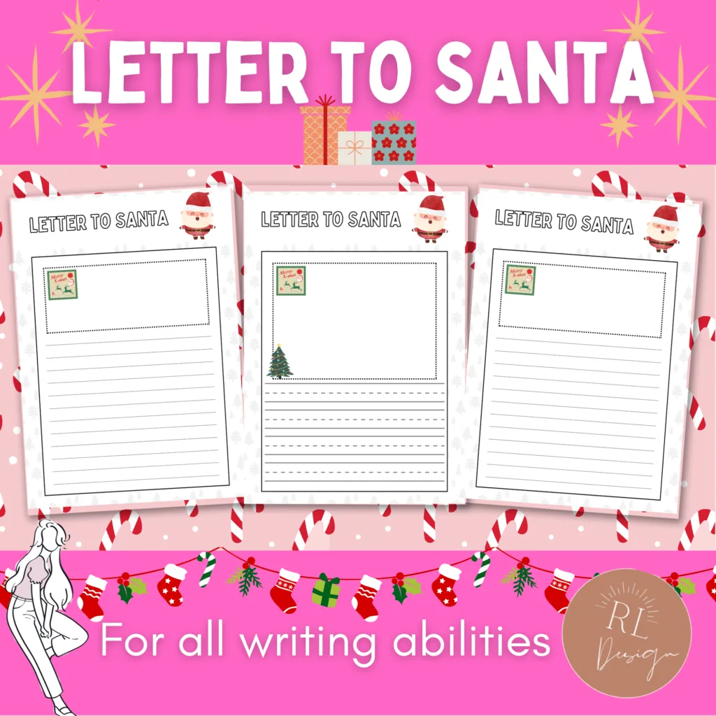 Letter to Santa Christmas worksheet. christmas classroom activities