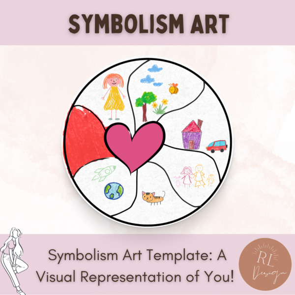 Self-Identity Circle Template | SEL and Creative Expression Self-Reflection Art