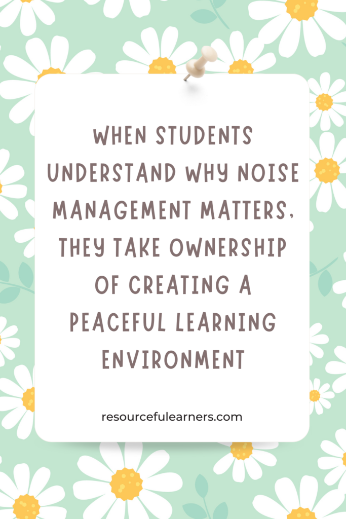 classroom noise management