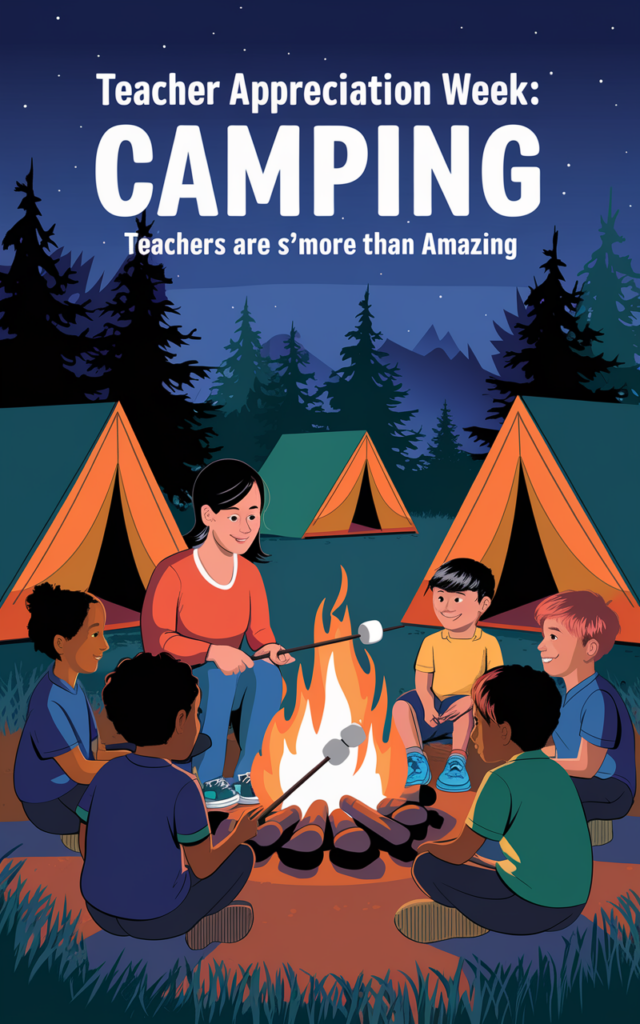 Teacher Appreciation Week Themes: camping 