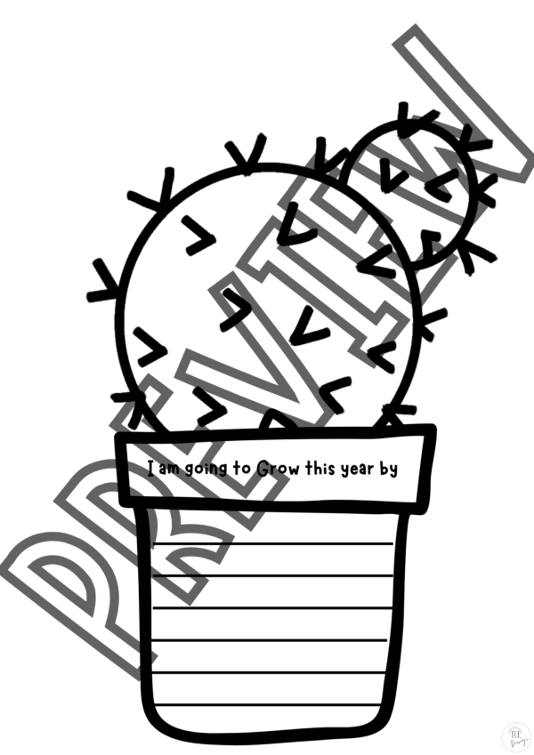 2 Growth Mindset Goal Setting Craft Coloring in, Writing and Goal Tracker Activity