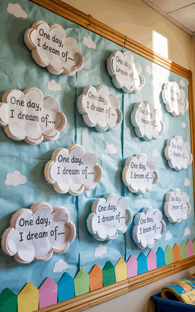 one day I dream of summer bulletin board
