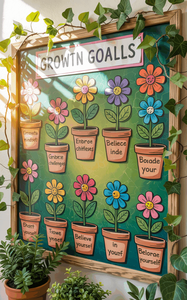 goal setting bulletin board 