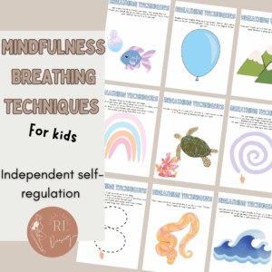 Mindful Breathing Techniques for Kids | Rainbow Breathing, Shape Tracing, & Calm Down Activities