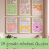 Growth Mindset Posters | 25 Inspirational Quotes for Classroom Decor