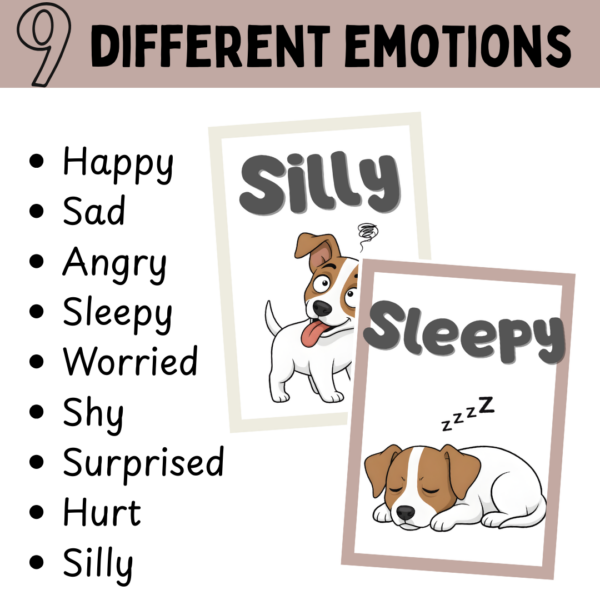 Emotions and Feelings Posters for Calm Corner | Neutral SEL Classroom Decor
